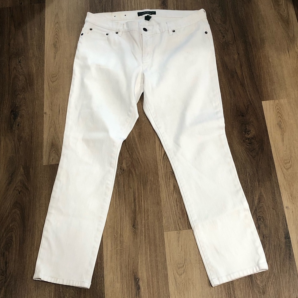 LRL Lauren Jeans Co Ralph Lauren White modern skinny Jeans